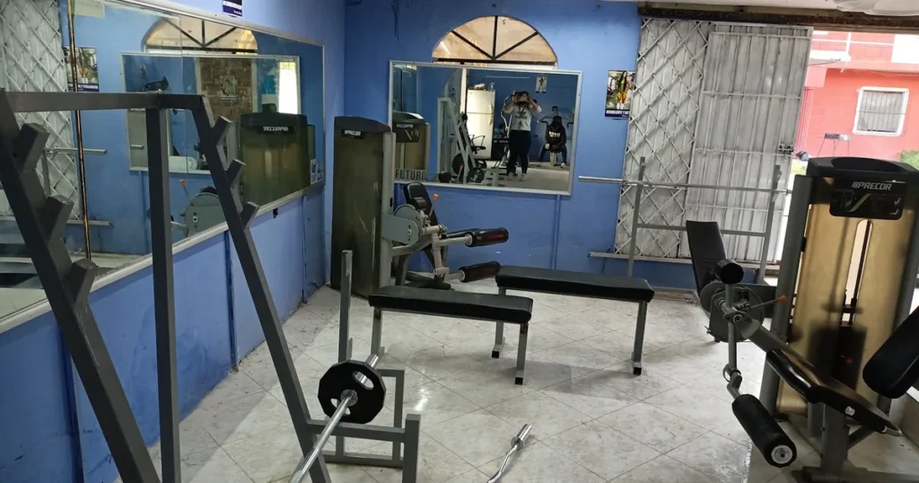 Champion’s house gym