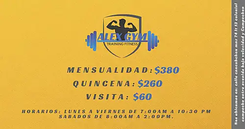 Alex GYM Campeche, gimnasio en Campeche, Campeche