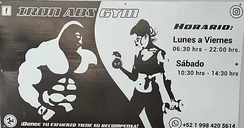 Iron Abs Gym, gimnasio en Isla Mujeres, Quintana Roo